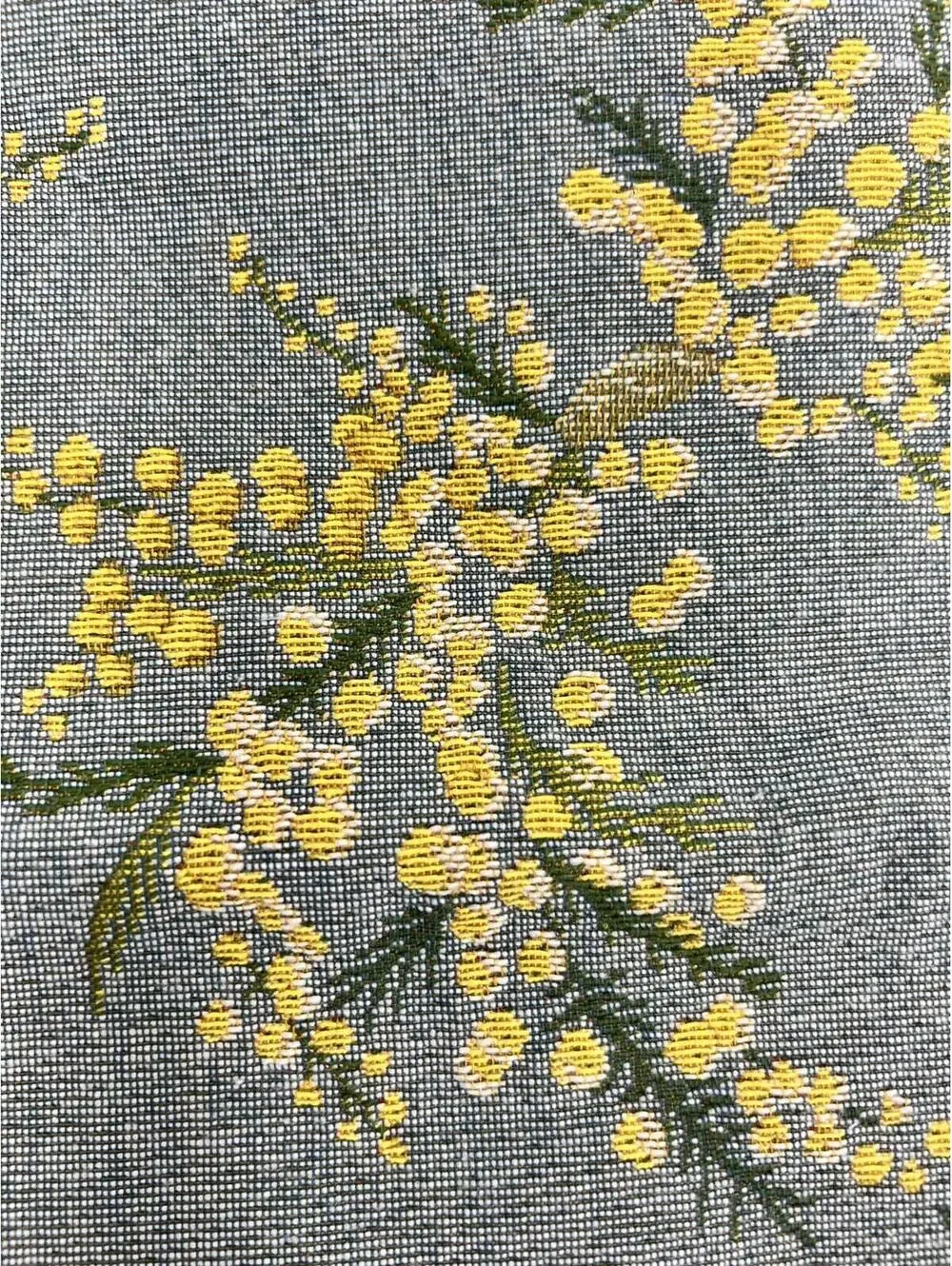 Iosis Paris Tapestry Pillow Sham 13x13 Yellow Small Flower
